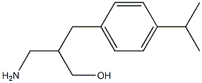 3-amino-2-{[4-(propan-2-yl)phenyl]methyl}propan-1-ol Struktur