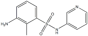 3-amino-2-methyl-N-(pyridin-3-yl)benzene-1-sulfonamide Struktur