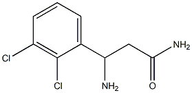 3-amino-3-(2,3-dichlorophenyl)propanamide Struktur