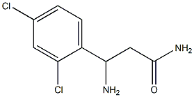 3-amino-3-(2,4-dichlorophenyl)propanamide Struktur