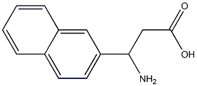 3-amino-3-(2-naphthyl)propanoic acid Struktur