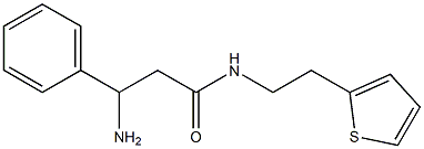 3-amino-3-phenyl-N-(2-thien-2-ylethyl)propanamide Struktur