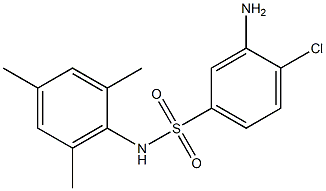 3-amino-4-chloro-N-(2,4,6-trimethylphenyl)benzene-1-sulfonamide Struktur