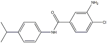 3-amino-4-chloro-N-[4-(propan-2-yl)phenyl]benzamide Struktur