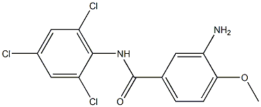 3-amino-4-methoxy-N-(2,4,6-trichlorophenyl)benzamide Struktur