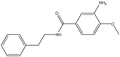 3-amino-4-methoxy-N-(2-phenylethyl)benzamide Struktur