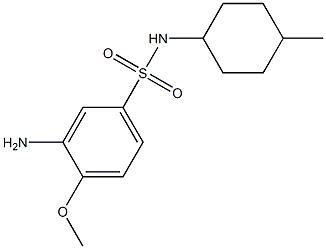 3-amino-4-methoxy-N-(4-methylcyclohexyl)benzene-1-sulfonamide Struktur