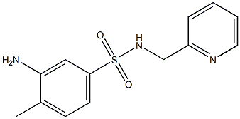 3-amino-4-methyl-N-(pyridin-2-ylmethyl)benzene-1-sulfonamide Struktur