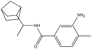 3-amino-N-(1-{bicyclo[2.2.1]heptan-2-yl}ethyl)-4-methylbenzamide Struktur