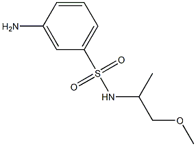 3-amino-N-(1-methoxypropan-2-yl)benzene-1-sulfonamide Struktur