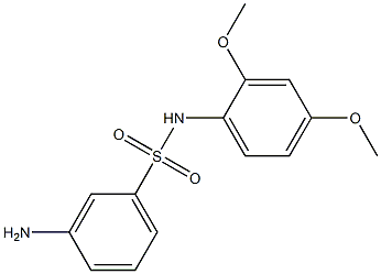 3-amino-N-(2,4-dimethoxyphenyl)benzene-1-sulfonamide Struktur