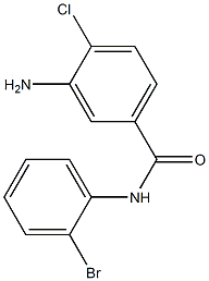 3-amino-N-(2-bromophenyl)-4-chlorobenzamide Struktur