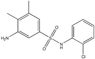 3-amino-N-(2-chlorophenyl)-4,5-dimethylbenzene-1-sulfonamide Struktur