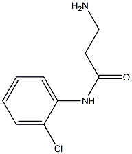 3-amino-N-(2-chlorophenyl)propanamide Struktur