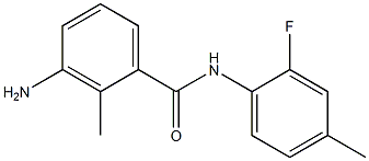 3-amino-N-(2-fluoro-4-methylphenyl)-2-methylbenzamide Struktur