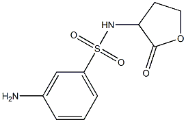 3-amino-N-(2-oxooxolan-3-yl)benzene-1-sulfonamide Struktur