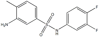 3-amino-N-(3,4-difluorophenyl)-4-methylbenzene-1-sulfonamide Struktur