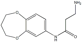 3-amino-N-(3,4-dihydro-2H-1,5-benzodioxepin-7-yl)propanamide Struktur