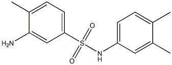 3-amino-N-(3,4-dimethylphenyl)-4-methylbenzene-1-sulfonamide Struktur