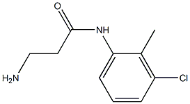 3-amino-N-(3-chloro-2-methylphenyl)propanamide Struktur