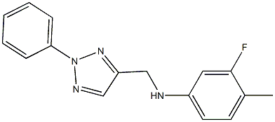 3-fluoro-4-methyl-N-[(2-phenyl-2H-1,2,3-triazol-4-yl)methyl]aniline Struktur