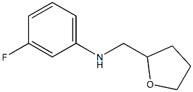 3-fluoro-N-(oxolan-2-ylmethyl)aniline Struktur