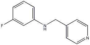 3-fluoro-N-(pyridin-4-ylmethyl)aniline Struktur