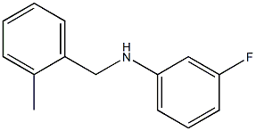 3-fluoro-N-[(2-methylphenyl)methyl]aniline Struktur