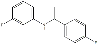 3-fluoro-N-[1-(4-fluorophenyl)ethyl]aniline Struktur