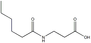 3-hexanamidopropanoic acid Struktur