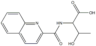 3-hydroxy-2-[(quinolin-2-ylcarbonyl)amino]butanoic acid Struktur