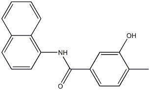 3-hydroxy-4-methyl-N-(naphthalen-1-yl)benzamide Struktur