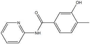 3-hydroxy-4-methyl-N-(pyridin-2-yl)benzamide Struktur