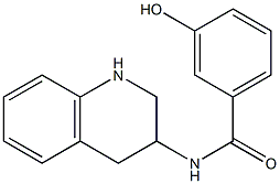 3-hydroxy-N-(1,2,3,4-tetrahydroquinolin-3-yl)benzamide Struktur