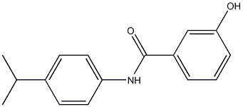 3-hydroxy-N-[4-(propan-2-yl)phenyl]benzamide Struktur