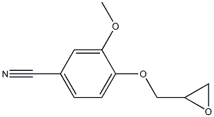 3-methoxy-4-(oxiran-2-ylmethoxy)benzonitrile Struktur