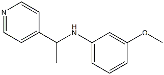 3-methoxy-N-[1-(pyridin-4-yl)ethyl]aniline Struktur