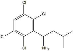 3-methyl-1-(2,3,5,6-tetrachlorophenyl)butan-1-amine Struktur