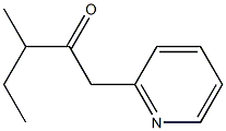 3-methyl-1-(pyridin-2-yl)pentan-2-one Struktur