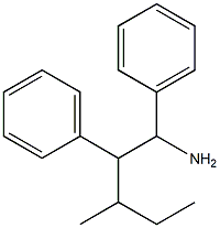 3-methyl-1,2-diphenylpentan-1-amine Struktur