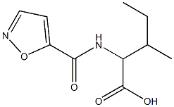 3-methyl-2-(1,2-oxazol-5-ylformamido)pentanoic acid Struktur