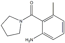 3-methyl-2-(pyrrolidin-1-ylcarbonyl)aniline Struktur