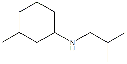 3-methyl-N-(2-methylpropyl)cyclohexan-1-amine Struktur