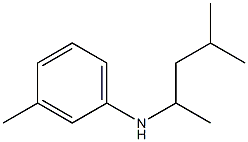 3-methyl-N-(4-methylpentan-2-yl)aniline Struktur