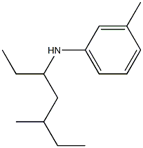 3-methyl-N-(5-methylheptan-3-yl)aniline Struktur