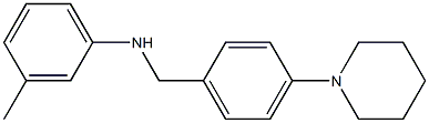 3-methyl-N-{[4-(piperidin-1-yl)phenyl]methyl}aniline Struktur