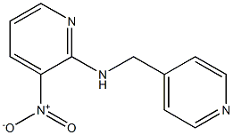 3-nitro-N-(pyridin-4-ylmethyl)pyridin-2-amine Struktur