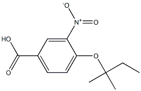 4-[(2-methylbutan-2-yl)oxy]-3-nitrobenzoic acid Struktur