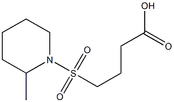 4-[(2-methylpiperidine-1-)sulfonyl]butanoic acid Struktur