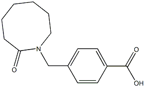 4-[(2-oxoazocan-1-yl)methyl]benzoic acid Struktur